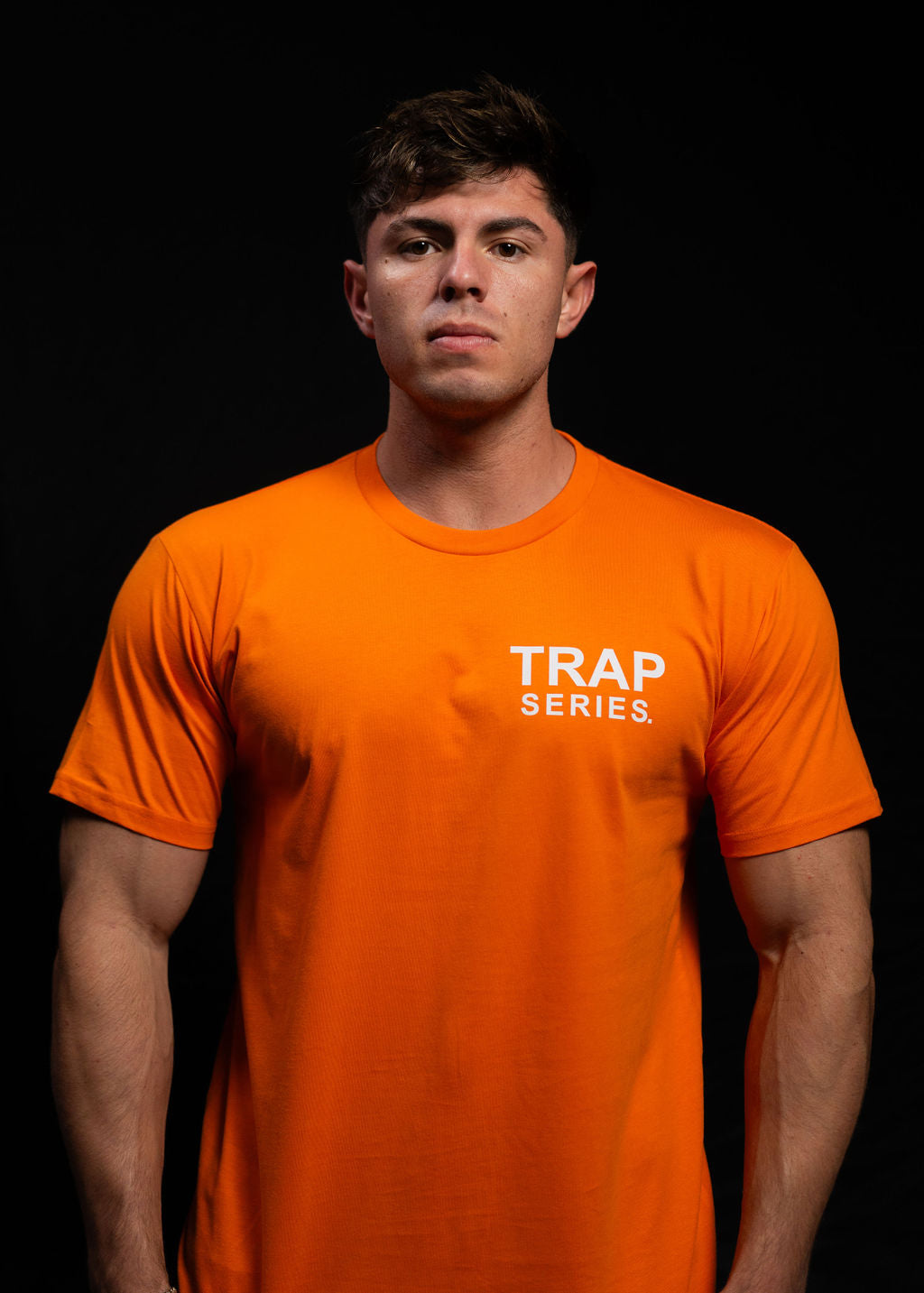 ORANGE WHITE TRAP SERIES T-SHIRT