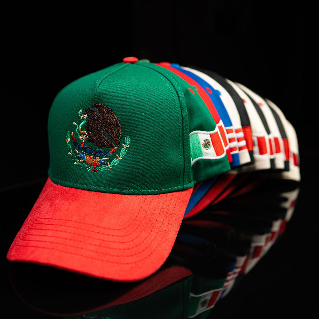 MEXICO HAT RED SUEDE BRIM