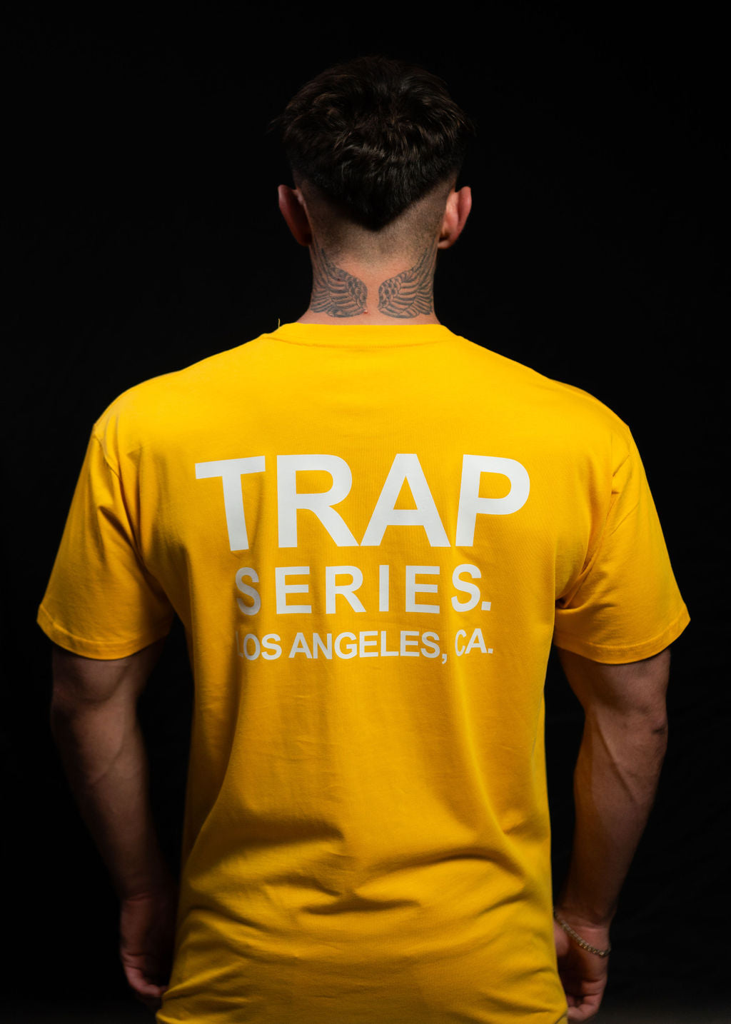 YELLOW WHITE TRAP SERIES T-SHIRT