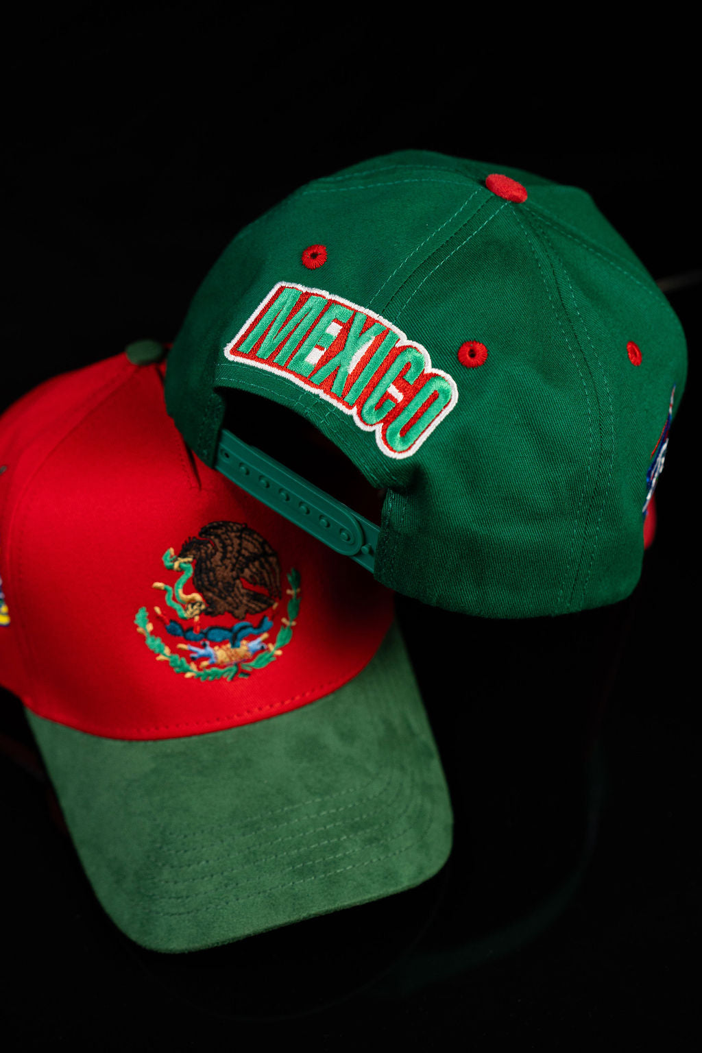 MEXICO HAT GREEN SUEDE BRIM
