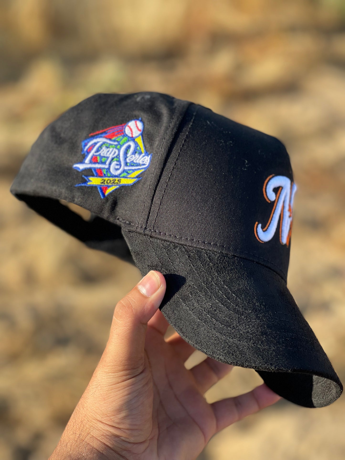 LOS CAMARONEROS DE NAYARIT SUEDE BRIM HAT