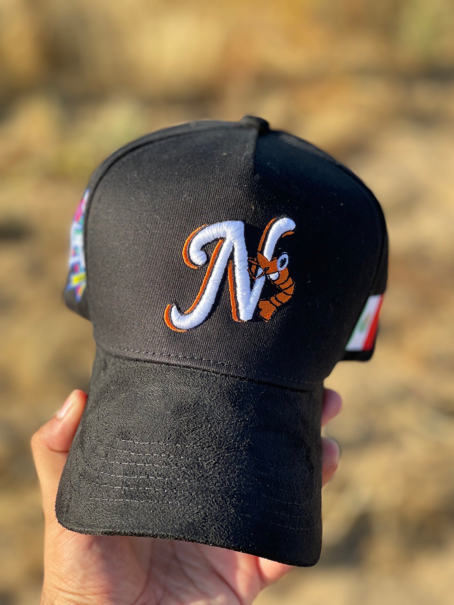 LOS CAMARONEROS DE NAYARIT SUEDE BRIM HAT