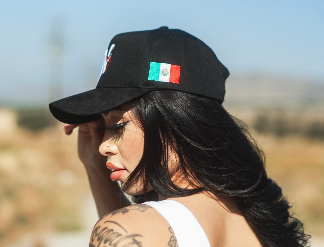 LOS CAMARONEROS DE NAYARIT SUEDE BRIM HAT