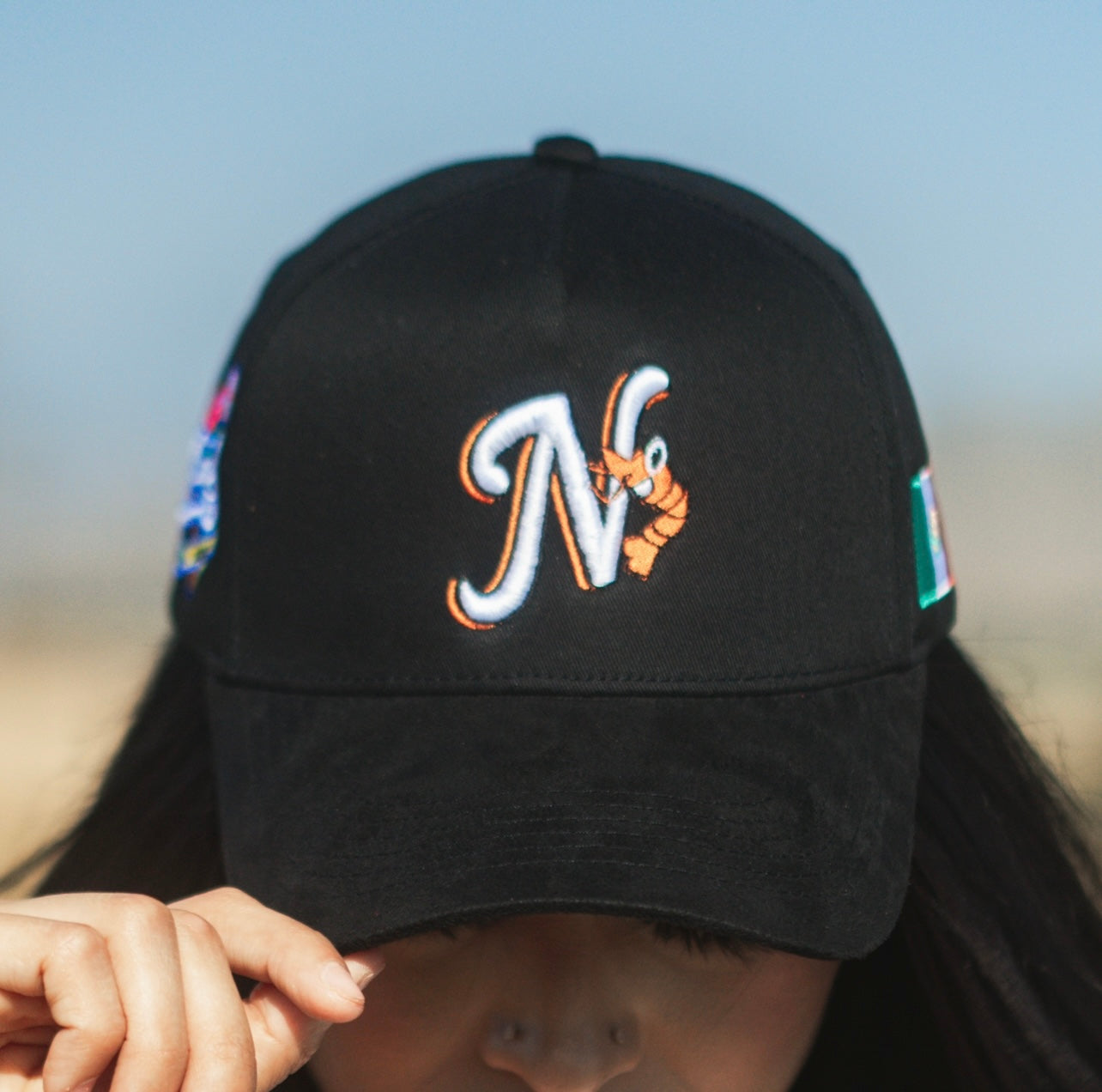 LOS CAMARONEROS DE NAYARIT SUEDE BRIM HAT