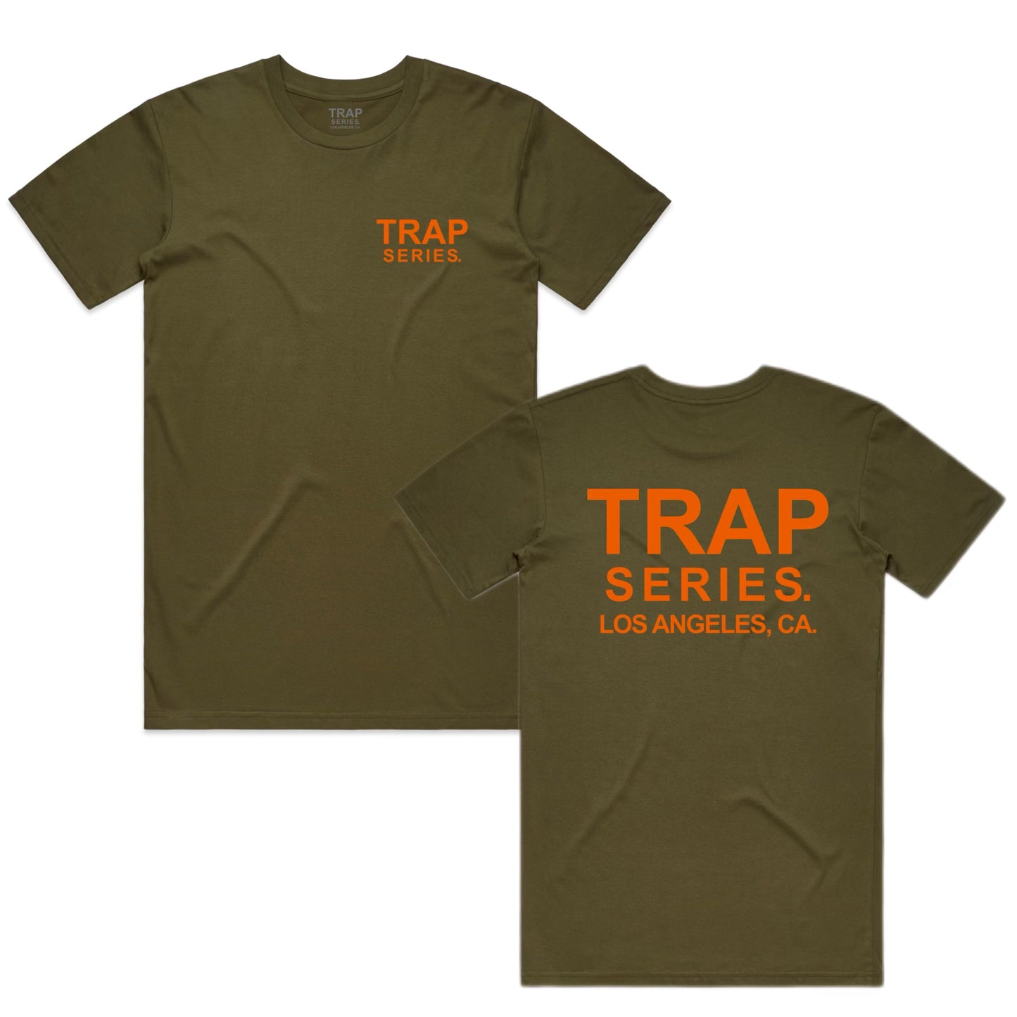 TRAP SERIES (GREEN WITH ORANGE) T-SHIRT