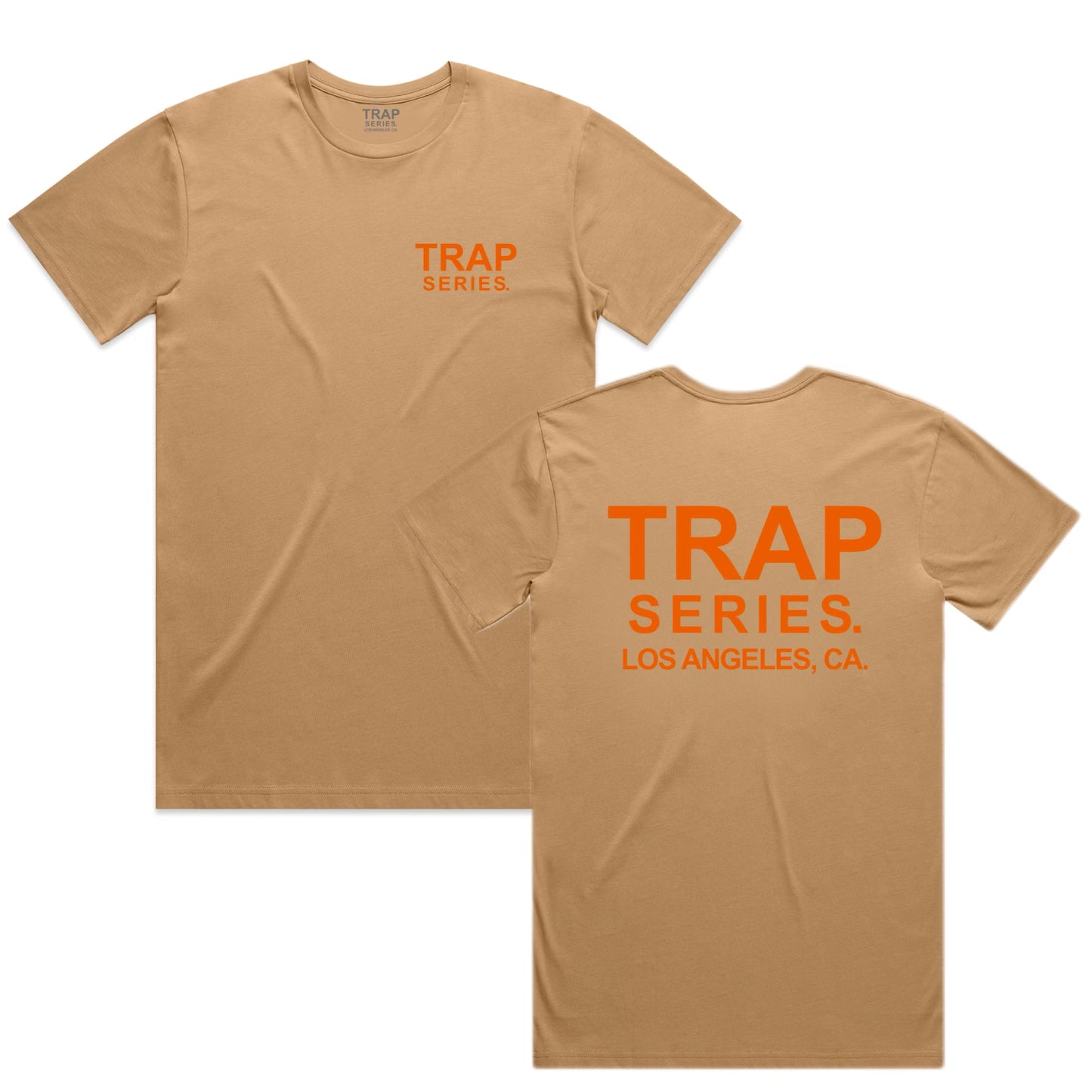TRAP SERIES (CREAM WITH ORANGE) T-SHIRT