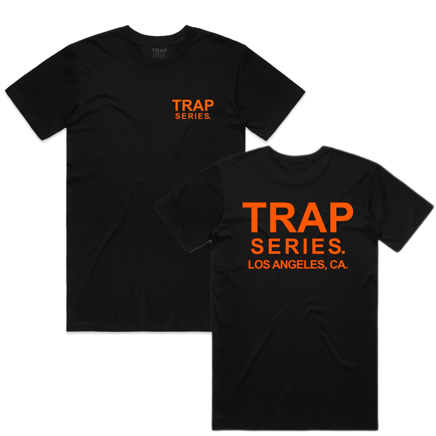 TRAP SERIES (BLACK WITH ORANGE) T-SHIRT