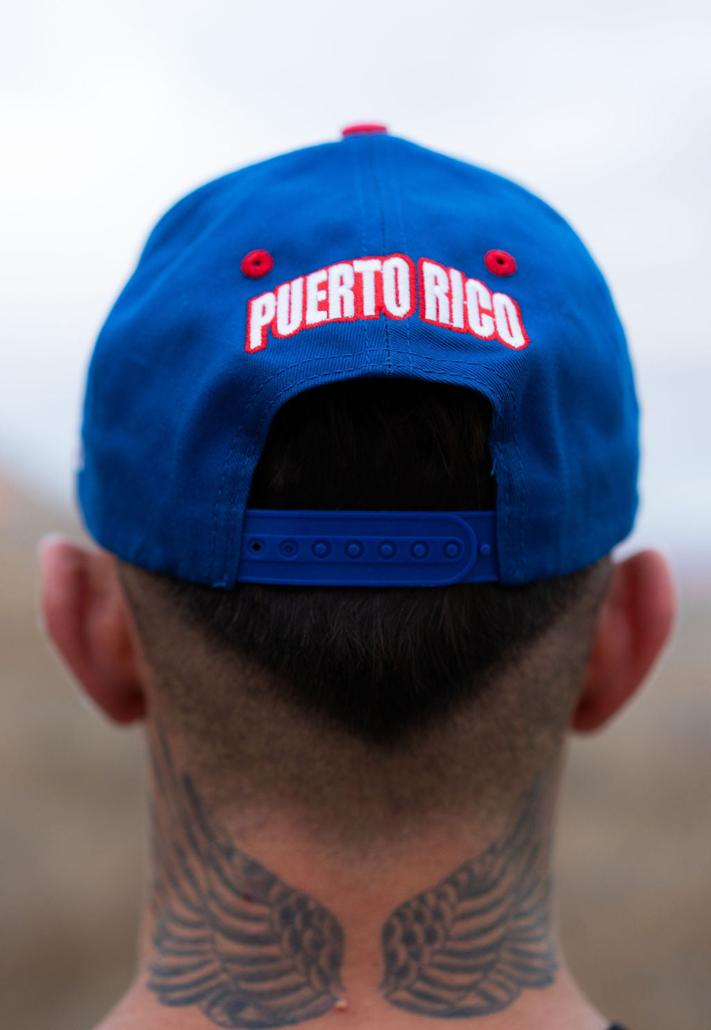 PUERTO RICO HAT RED SUEDE BRIM