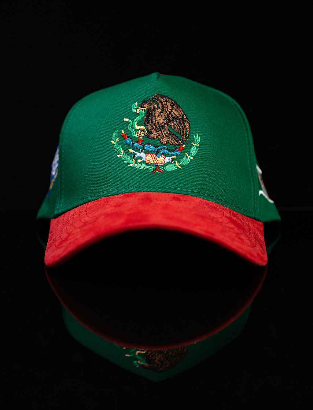 MEXICO HAT RED SUEDE BRIM